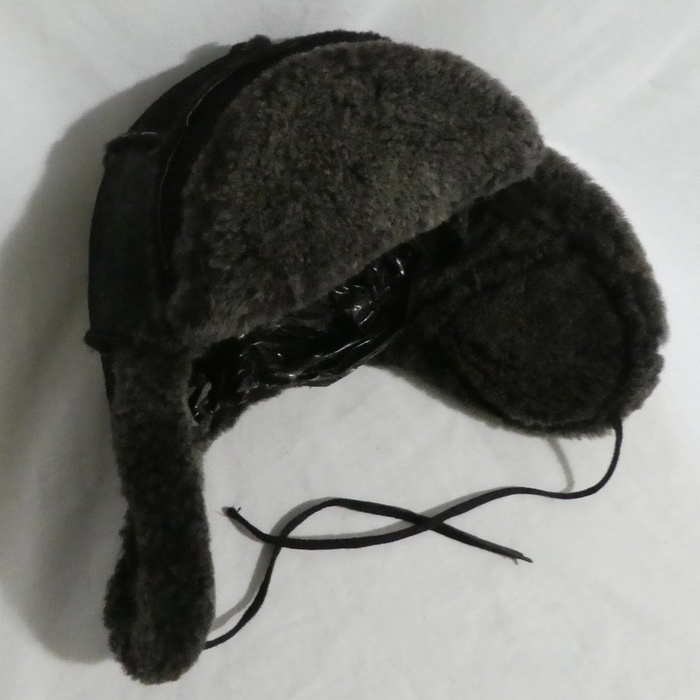 Men's Aviator Style Hat.  Velcro front visor flap, Trapper Hat